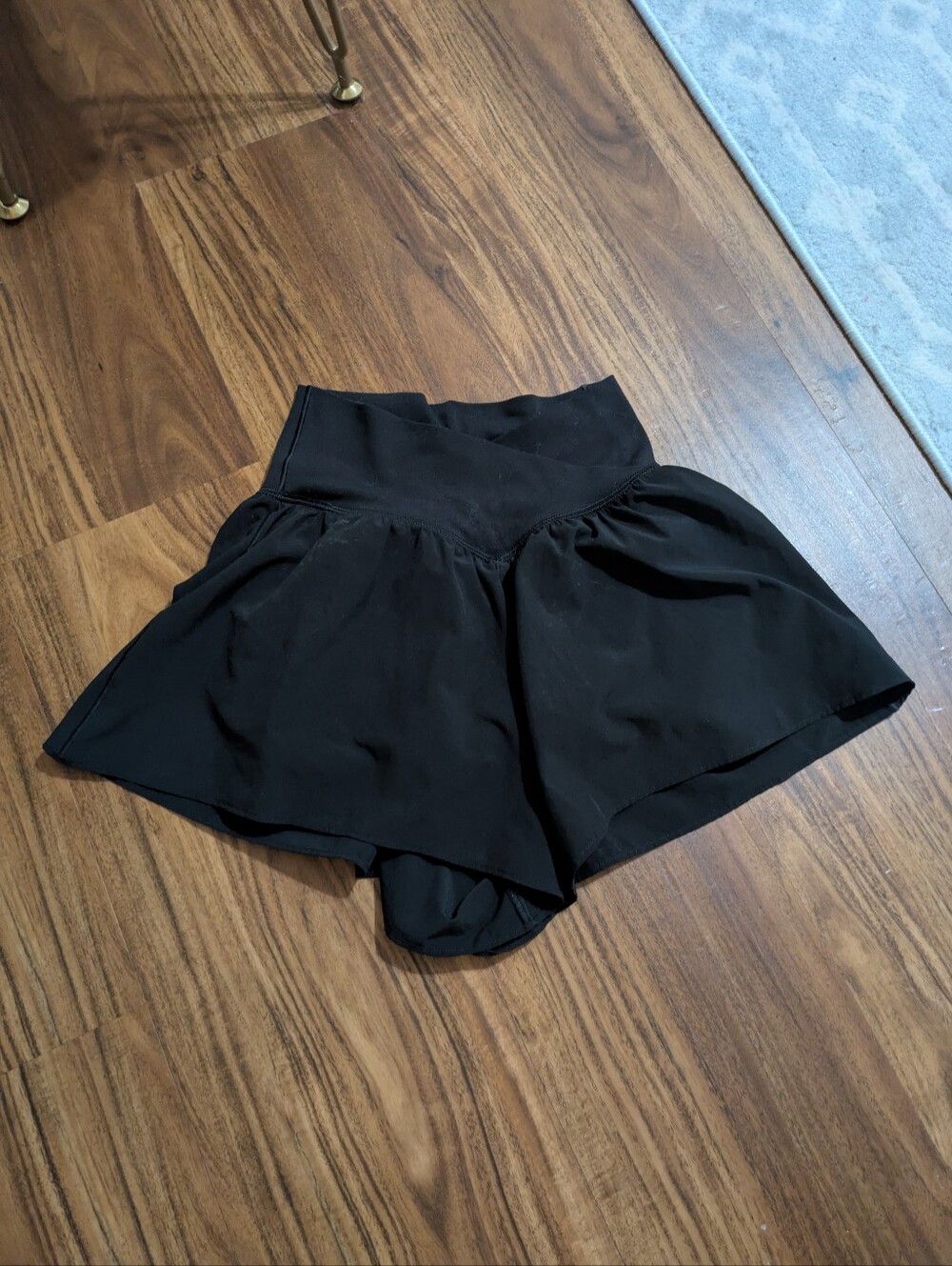 aerie Black Real Me Crossover Shorts